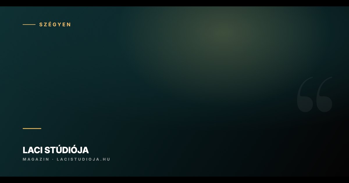 A szégyen, ami csendben irányít